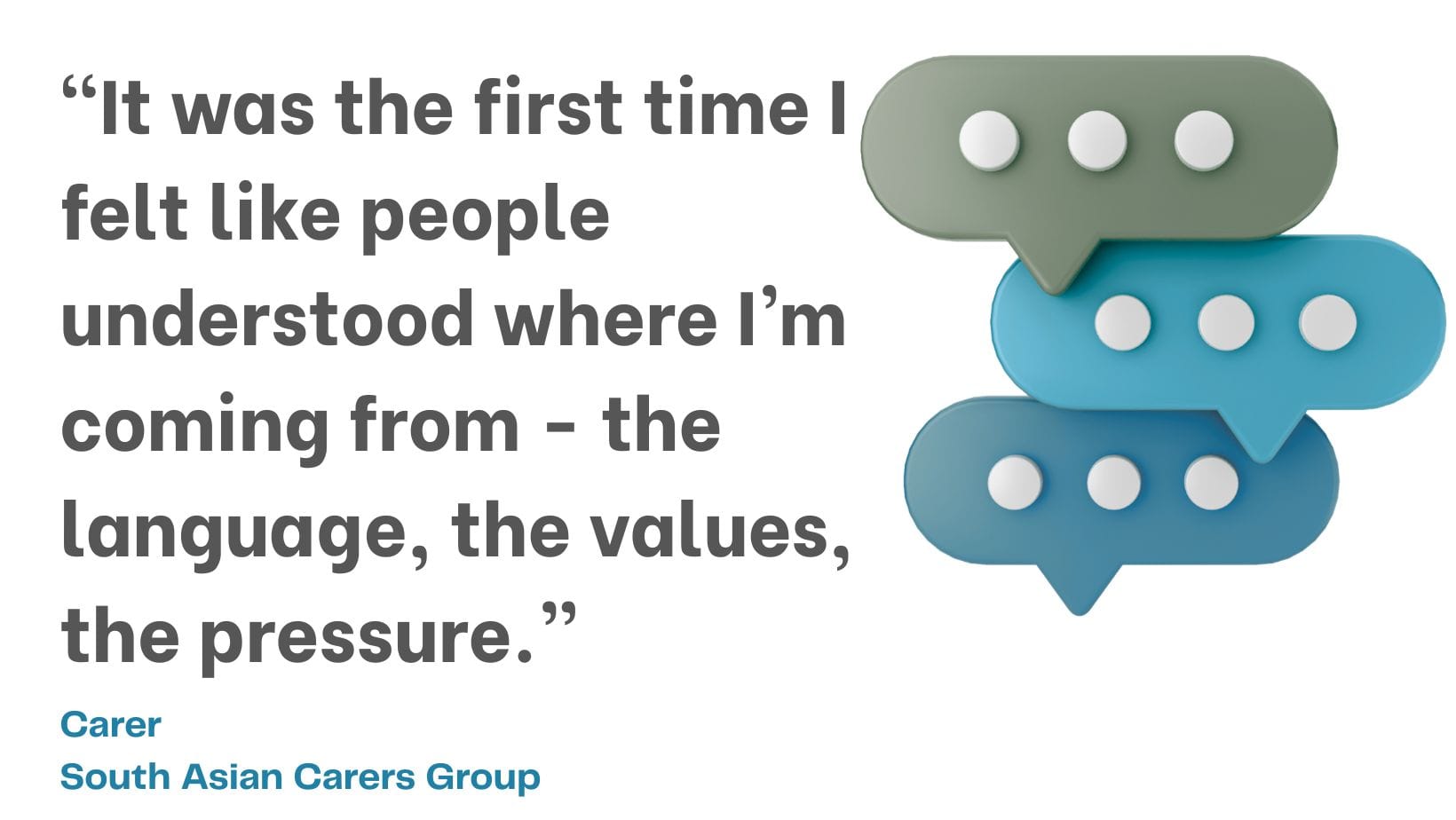 Carer impact quote image